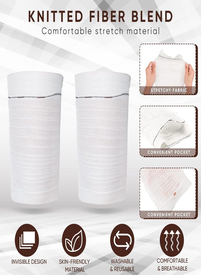 Konohan 4 Pieces Catheter Leg Bag Holder Fabric Urine Leg Bag Sleeves Covers Condom Catheter for Men or Women Urinary Drainage Incontinence Supplies Wheelchairs, Large - Image 3
